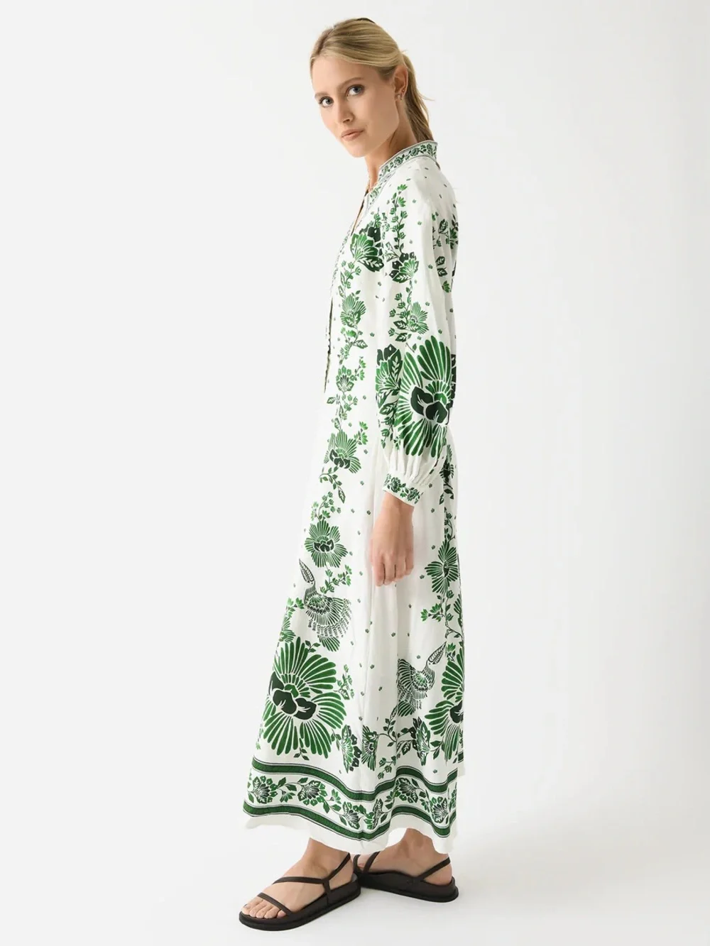 Farm Rio Forest soul off white maxi dress large - Picture 4 of 13
